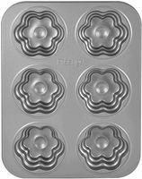 Prestige Non Stick Flower Cakelette Pan, Grey, PR46638
