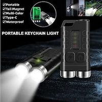 V3 Keychain Light 900 Lumens Strong Light Mini Flashlight Side Light Working Light USB Charging Strong Light Flashlight Lightinthebox - thumbnail