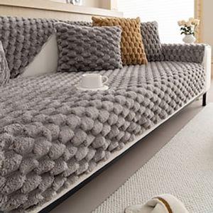 Rabbit Hair Sofa Slipcover Sofa Seat Cover Sectional Couch Covers,Furniture Protector Anti-Slip Couch Covers for Dogs Cats Kids Lightinthebox