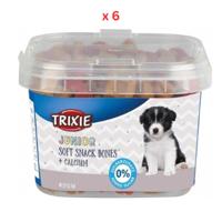 Trixie Junior Soft Snack Bones with Calcium Dog Treats 140G Pack Of 6
