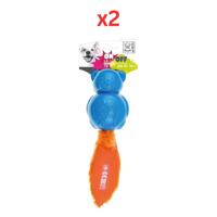 M-Pets On-Off Teddy Blue & Orange Dog Toy (Pack of 2)