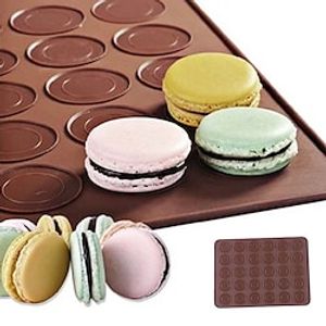 Silicone 30-Cavity Non-stick Macaroon Roll Mat 1Pc miniinthebox