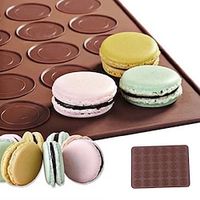 Silicone 30-Cavity Non-stick Macaroon Roll Mat 1Pc miniinthebox - thumbnail