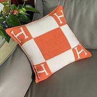 Velvet Throw Pillow Case Sofa Soft H Letter Comfortable Couch Cushion Cover Decorative for Couch Sofa Bed 1PC Lightinthebox - thumbnail
