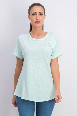 Womens Short Sleeve Top Mint Womens Short Sleeve Top Mint
