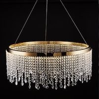 Ceiling Lights, LED Modern Chandelier Lamp, Modern Crystal Chandelier Compatible with Living Room Gold Round Cristal Lamp Luxury Home Decor Light Fixture LED Hang Lighting Fixture,Modern LED Chandelie 110-240V Lightinthebox - thumbnail