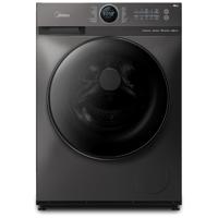 Midea 10KG Front Load Smart Washing Machine With Lunar Dial, 1400 RPM, 14 Programs, Fully Automatic Washer, Digital LED Display, BLDC Inverter, Steam Care, Wi-Fi Connectivity, Titanium