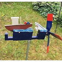 Jaws Whirligig Spinner,Shark Windmill Outdoor Garden Spinner Fun Garden Decor Wind Vane miniinthebox - thumbnail
