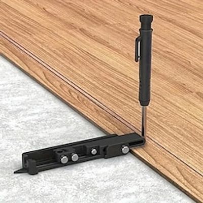 1pc Plastic Multifunctional Graffiti Tool, Circular Planning And Line Planning Tool, Writing Instrument With Deep Hole Pencil, Woodworking Graffiti Line Measuring Tool, Suitable For Industrial Drawing Lightinthebox