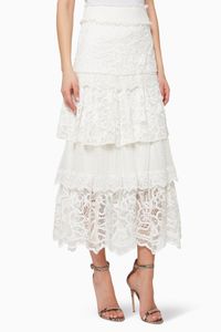 Atropos Lace Tiered Skirt