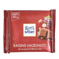 Ritter Sport Raisins Hazelnuts Chocolate, 100g
