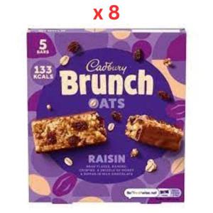 Cadbury Brunch 5 Bars Raisin 8X160G Carton