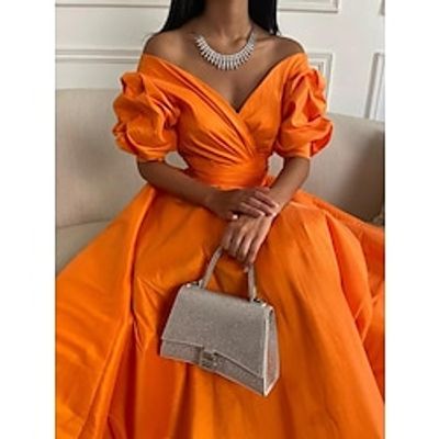A-Line Evening Gown Elegant Dress Formal Prom Floor Length 34 Length Sleeve Sweetheart Satin with Ruched 2024 Lightinthebox A-Line Evening Gown Elegant Dress Formal Prom Floor Length 34 Length Sleeve Sweetheart Satin with Ruched 2024 Lightinthebox