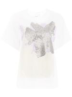 3.1 Phillip Lim daisy embellished T-shirt - White