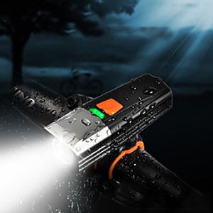 LED Bike Light Front Bike Light LED Mountain Bike MTB Bicycle Cycling Waterproof Multiple Modes Super Brightest Safety 18650 900 lm Rechargeable Battery White Camping / Hiking / Caving Everyday Use miniinthebox