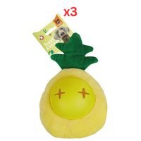 Fofos Cute Pineapple Treat Dispensing Dog Toy (Pack of 3)