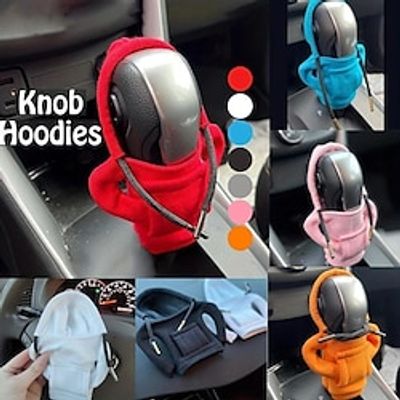 Car Shift Knob Cover Set Car Styling Hoodie Handle Creative Gift Shift Lever Handle Kit Car Decoration Auto Interior Accessories miniinthebox