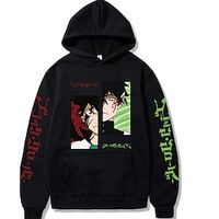 Inspired by Black Clover Asta Hoodie Cartoon Manga Anime Front Pocket Graphic Hoodie For Men's Women's Unisex Adults' Hot Stamping 100% Polyester miniinthebox - thumbnail