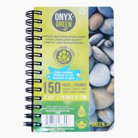 Onyx & Green 150-Page Pocket Spiral Notebook