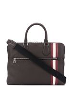 Bally signature stripe briefcase - Brown - thumbnail