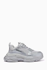 Triple S Sneakers in Metallic Double Foam & Mesh