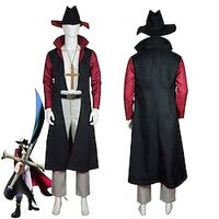 Inspired by One Piece Dracule Mihawk  Hawk Eyes Anime Cosplay Costumes Japanese Halloween Cosplay Suits Long Sleeve Coat Pants Belt For Men's Lightinthebox - thumbnail