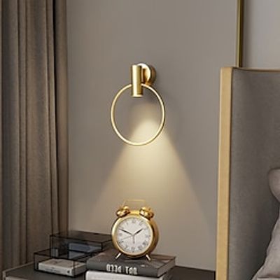 LED Wall Sconces 300° Rotatable Warm White Circle Design Indoor Wall Light Fixtures for Bedroom Bathroom Hallway Doorway Stairway 110-240V Lightinthebox