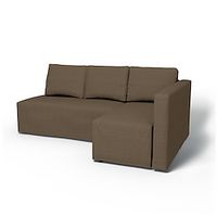 IKEA Conscious Tweed Friheten Sofa Bed With Right Chaise Cover Regular Fit With Piping Machine Washable Lightinthebox - thumbnail