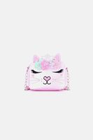 Cat Flower Crown Bag 15.5 L x 13.5 H x 5.5 W cm  Pink Combo - thumbnail