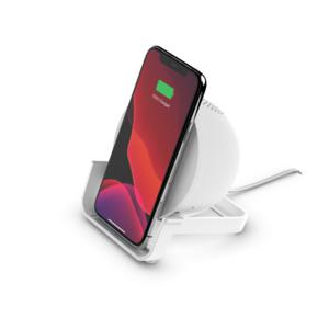 Belkin BoostCharge 10W Wireless Charging Stand & BT Speaker White