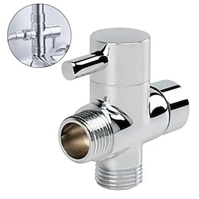 Brass Diverter Valve 3 Way Water Separator Shower Tee Adapter Adjustable Shower Head Diverter Valve Bathroom Accessories Lightinthebox