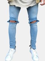 Holes Hip-hop Slim Fit Jeans - thumbnail