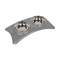 Pawsitiv Star Dinner Set Bowls - Small Grey