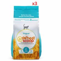 SWheat Scoop Original Fast Clumping Wheat Cat Litter - 5.44Kg (Pack of 3) - thumbnail