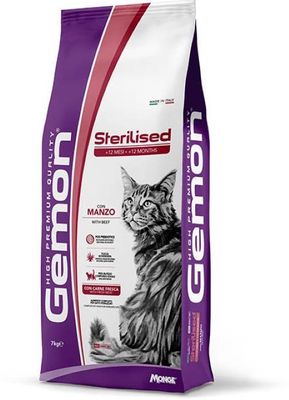 Gemon Cat Dry Food Food Sterilized With Beef 7kg