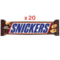 Snickers Chocolate 45g, Carton Of 20pcs