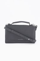 Womens Danni PVC Sling Handbag 11.5 H x 18 L x 3.5 W  Black - thumbnail