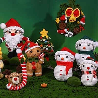 Beginner Crochet Kit Crochet Animal Kit and Knitting Starter Kit with Instruction tutorials and Video tutorials Peasy Yarn Hook Needle Accessories for Beginners and Lovers DIY Lightinthebox