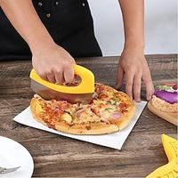 Pizza Cutter Sharp Stainless Steel Blade Pizza Knife Easy To Clean Safe Pizza Slicing Machine with Protective Cover Kitchen Tool Lightinthebox - thumbnail