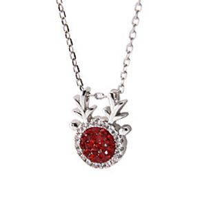 s925 sterling silver custom necklace fashion red heart-shaped simple clavicle chain pendant necklace for girlfriend temperament gift Lightinthebox