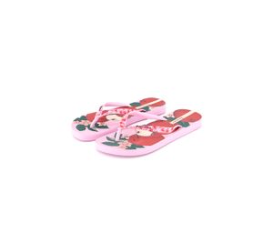 Womens Floral Print Slippers  Lilac/Red/Pink