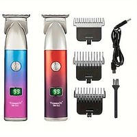 Hair Clipper Daily Hair Trimmers  changing electric hair clipper LCD digital display USB charging Lightinthebox - thumbnail