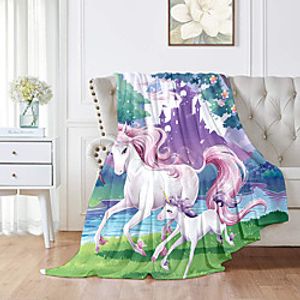 Bed Blankets  Sofa Throw  Multifunctional Blankets, Galaxy  Animal Flannel Toison Warmer Comfy Super Soft Blankets Lightinthebox