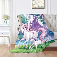 Bed Blankets  Sofa Throw  Multifunctional Blankets, Galaxy  Animal Flannel Toison Warmer Comfy Super Soft Blankets Lightinthebox - thumbnail