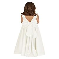 Flower Girl Dresses for Wedding Bow-Knot Elegant Satin Princess First Communion Dresses Lightinthebox