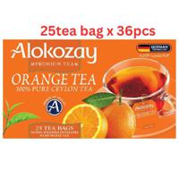 Alokozay Orange Tea - 25 Tea Bags In Foil Wrapped Envelopes X 24