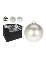 Homesmiths Christmas Ball 12cm Silver Assorted 1 Piece