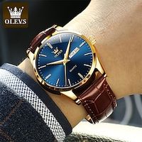 New Olevs Brand Men'S Watches Luminous Calendar Week Display Chronograph Multifunction Quartz Watch Waterproof Sports Men'S Watches Lightinthebox - thumbnail