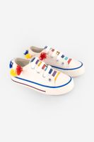Toddler Boys Comfort Shoes  White Combo - thumbnail
