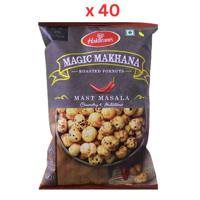 Haldirams Roasted Foxnuts Mast Masala - 30 Gm Pack Of 40 (UAE Delivery Only)